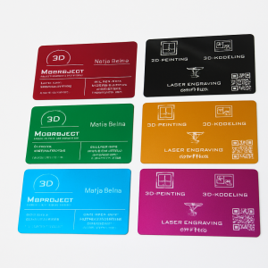 Laserski gravirane metalne posjetnice