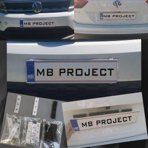 Invisible number plate carriers - "CLICK" system