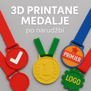 ⁇  3D Printed Medals by Order