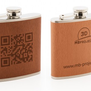 🥃 Pljoska s drvenom oblogom – promotivni poslovni poklon