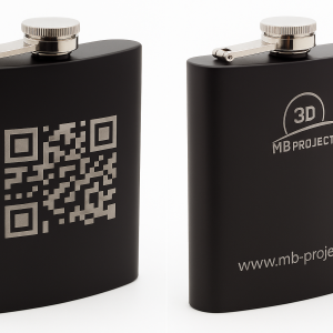 🥃 Pljoska s mat crnom površinom – promotivni poslovni poklon