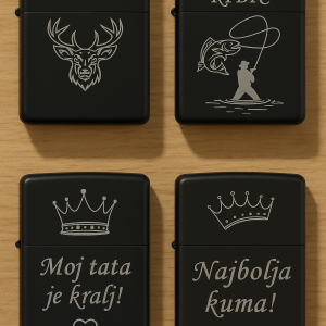 ⁇  Metal engraved lighter - elegance in every detail