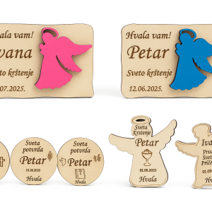 Wooden thank-you magnet - a unique souvenir for your most important moments
