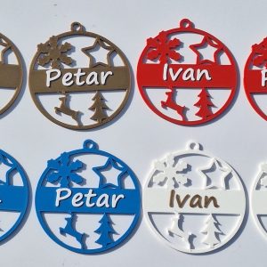 Unique Christmas balls made with 3D print